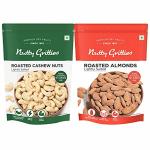 Nutty Gritties Mixed Nuts Dry Fruits Almonds 200 g And Cashews 200 g Salted (Pack Of 2)