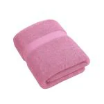 PatPug 100% Indian Ultra Soft Cotton 450 GSM Highly Absorbent, Quick Drying Large Bath Towel (Baby Pink)