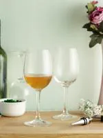 Incrizma Wine Glasses Long Stem Wine Glass for Red and White Wine 350 ml Set of 2