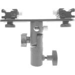 Digiom Adjustable Double Camera Flash Bracket Dual Shoe Speedlight Stand l Camara parts l Digital camera lens l photography camera accessories