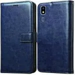 xvx Flip Cover for Samsung Galaxy A2 Core (Blue, Dual Protection, Pack of: 1)