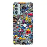 Mudshi Designer Skin Sticker Compatible for Samsung Galaxy F23 5G (Perfect fit and specially designed) (Product Code : NDE-23969)