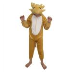 Kaku Fancy Dresses Deer Costume For Kids - Brown, 3-4 Years | Animal Fancy Dress For Boys & Girls