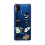 Emble Label Adidas Soft Silicone Case For Samsung Galaxy M31 ( TPU | Soft , Samsung Galaxy M31 | Multicolor )