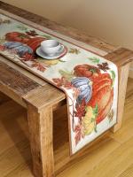 Arrabi Red Graphic TC Cotton Blend 4 SEATER Table Runner