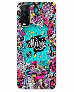 Blasm-G MUSIC PATTERN BACK COVER for Vivo Y20G (VIVOV20G-726)