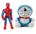 LVS TOYS - Spider-Man & Doraemon Soft Toy for Kids, Children & Girls Playing Teddy Bear in Size of 40 & 30cm Long