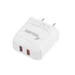 MELBON MC 222 Dual USB Smart Charger, Fast Charging Power Adaptor for All iOS & Android Devices