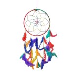 UPHAAR Handmade 7 Chakra Dream Catcher Handmade Hangings for Positivity Handmade Hangings for Home Decor, Wall Hangings, Garden, Car, Outdoor, Bedroom, Key Chain, Meditation Room, Yoga Temple