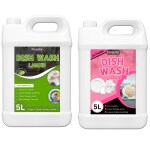 Fivanta Organic Dishwash Liquid Neem 5L & Rose 5L