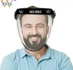 WAZA Bubble Full Face Shield Helmet Visior 180 degree Full Face Protector Safety