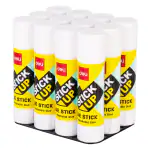 Deli Glue Stick,Transparent Washable Glue for Paper, School Projects, Art and Craft, Office, 12 pcs