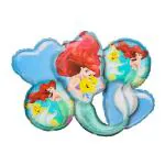SPECIALYOU.IN Mermaid Theme foil balloon set for Girls & kids party decoration with heart & Printed foil balloon perfect for birthday, baby shower, kids room decoration pack of 5 items