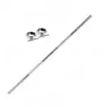 Gym Fit Alloy Steel 3 Feet Plain Rod With Locks
