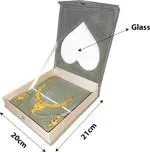 Aavni sweat velvet jewellery box set for necklace and earing storage box ,organiser box ,travelling kit gift for women Special Vanity Box (Grey)