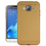 Heartly Samsung Galaxy J3 Tpu Gold Back Case Cover