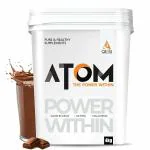 AS-IT-IS ATOM Weight Gainer 4kg | 61.1g Carbs & 8.8g Proteins | Easy Source of Weight-Gaining Calories | Boosts Workout Performance | Double Rich Chocolate Flavor