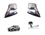 DrivEscape Renault Duster Front Fender Chrome Bonnet Mirror With Indicator (set of 2)