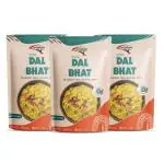 INSTAFOOD-READY TO COOK Dal Rice (Jain) | Ready to Eat Meal | Ready to Cook | 3-4 Servings Each | Pack of 3 (200g) |After Cooking Gets 3.45KG to Serve| Zip Lock Packaging | Vegetarian Meal | Just Add Water and Cook