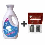 Taagror Easy Wash Liquid Detergent For Top Load And Front Load Washing Machine With Free 1 Pouch Descaler/Washing Machine Cleaner 1 Lt (Pack of 1)