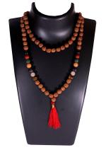 Shivoham Original 7 Chakra Stone Rudraksha Mala - 108 Plus 1 Beads Of 7Mm