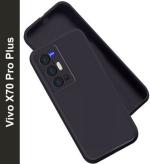 XOVO Back Cover for Vivo X70 Pro Plus (Black, Dual Protection, Pack of 1)