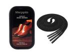 Sheppits Premium Shoe Shiner (Neutral) & Formal Shoes Laces (Black) Combo | Shoe Care Kit