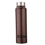 TRIBBO Stainless Steel Water Bottle 1 litre, Water Bottles For Fridge, School,Gym,Home,office,Boys, Girls, Kids, Leak Proof(BROWN,SIPPER CAP, SET OF 1, 1000 ML,MODEL NAME-STRAIGHT)