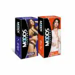 Moods Ultra thin,Dotted 10's Pack of 2
