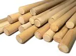 Bloomax Hardwood Round Wooden Dowels Stick Rods | Wood Dowels | Solid Hardwood Sticks, Macrame, Wall Hanging, Art & Craft Projects, DIY & More (18 inch (Standard Finish), Pack of - 10)