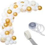 Grandshop White, Gold Rubber Balloons, Arch Strip, Glue Dot