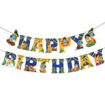 Festiko Kanha Bal Gopal Theme Happy Birthday Banner With Ribbon, Hanging Decoration Supplies, Kanha Bal Gopal Janmashtami Decoration