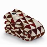 Saral Home Red Jacquard Door Curtains Set of 2 - 4x7 feet