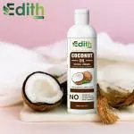 Edith Naturals Pure Coconut Hair Oil For Shiny, Long, Strong, Thick Hair Growth Oil Hair Oil (200 Ml)