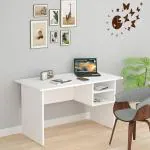 Grady Engineered Wood Study Table Laptop Table with Drawer (White) (D.I.Y)