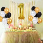 FANEX Solid Birthday Foil Letter Balloon Pack (Pack of 53)