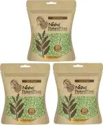 Nisha Naturemate Henna Based Hair Color with Henna Herbs, No Ammonia, No Resorcinol, 100% Grey Coverage, Henna Powder for Soft & Shiny Hair (Dark Brown, 45g) (Pack of 3)