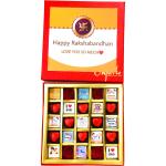 Expelite Rakhi gift for sister-Assorted 25 Chocolate gift box Bars (650 g)