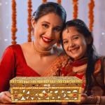 santarms Handmade Golden Wood Bengal Organizer