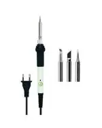 PagKis Variable Temprature 60 W Soldering Iron with 900M-T-K, 900M-T-4C Shape and Pointed Soldering Tips - With Power Indicator Light