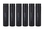 PROBOTT Thermosteel Compact Vacuum Flask 250ml - Pack of 6 (Black)