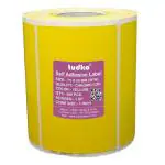 Tudko 75 Mm X 50 Mm Self Adhesive Label (Yellow)