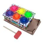 Enorme Wooden Hammer Ball Knock Pounding Bench with Box Case Educational Toy For Kids