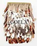 Craftlove Rose Gold Shimmering Latkan Lace