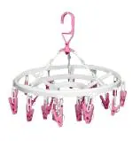 HIRDAY 16 Clip Hanging Hanger for Drying Clothes