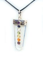 Astroghar 7 Chakra Multicolor Crystal Pendent