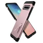 Spigen Rose Gold TPU Tough Armor Back Cover Case Designed For Samsung Galaxy S10 Plus