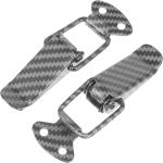 MIZZEO Car Bumper Clip Hasp, Quick Release Hook Clips Fastener Kit, Carbon Fiber Textutre, Bumper Fastener Accessory, Security Clips (Pack of 2) Compatible with Maruti Suzuki A-Star