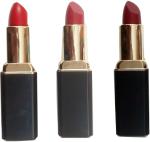Glam21 Multicolor Pure Maroon Lipstick, Pink Crush Lipstick, Hot Red Lipstick, 3.8 G (Pack Of 3)