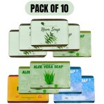 LINIC NEEM SOAP(4), ALOE VERA SOAP(3), OCEAN BLUE(2), PAPAYA SOPA(1) (1KG,PACK OF 10)